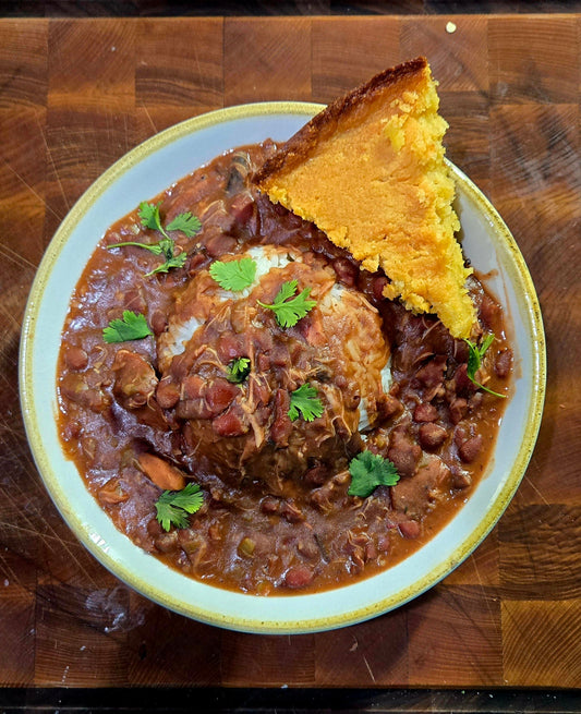 Smoked Jerk Chicken Red Beans and Rice