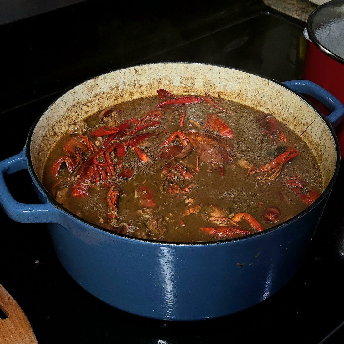 Chicken, Sausage and Crawfish Gumbo