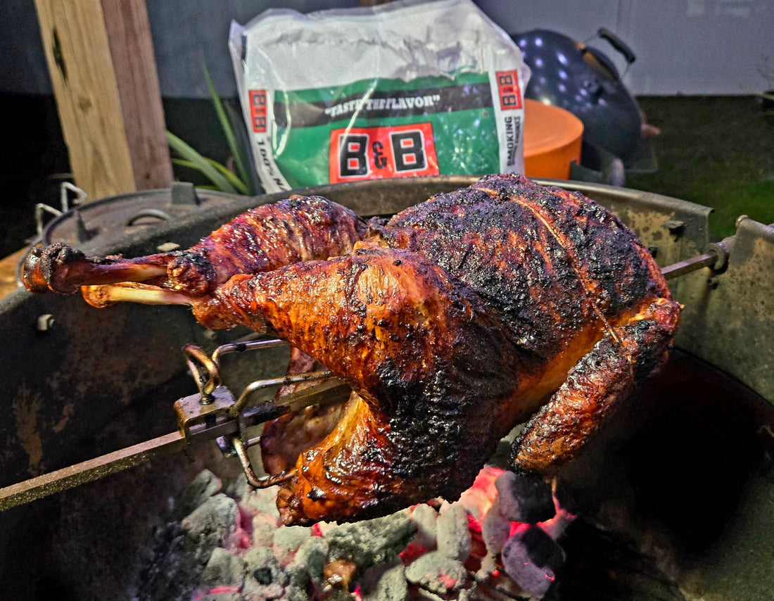Tropical Zest on a Spit: Rotisserie Turkey with Zinger Compound Butter