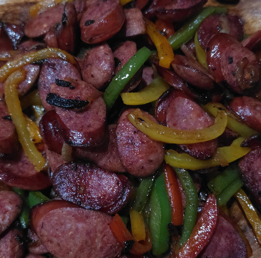 Smoked Sausage, Peppers, and Onions Stir-Fry