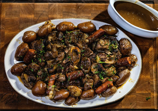 Red Wine Braised Veal Shanks