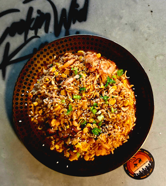 Grilled Chicken & Shrimp Fried Rice