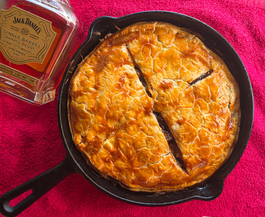 Grilled Whiskey Apple Pie