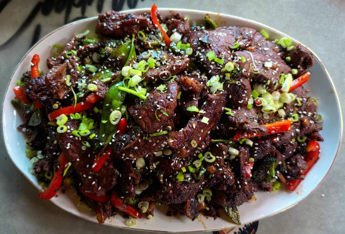Sizzling Griddle Beef and Veggie Stir-Fry