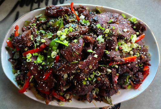 Sizzling Griddle Beef and Veggie Stir-Fry
