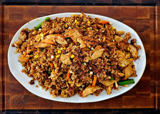 How to Make Garlic Fried Rice with Chicken